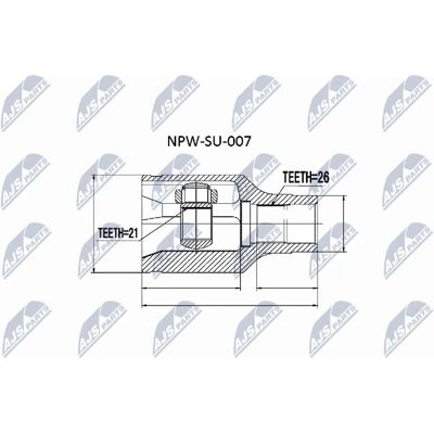 NTY NPW-007 Antriebswellengelenk Satz - Suzuki Liana 3/5-türig NTY NPW-007 Antriebswellengelenk Satz - Suzuki Liana 3/5-türig