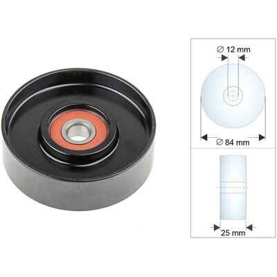 Nissan Primera - Poulie tendeur - 12mm intérieur, 84mm extérieur - Poulies et tendeurs - Publicité Nissan Primera - Poulie tendeur - 12mm intérieur, 84mm extérieur - Poulies et tendeurs - Publicité