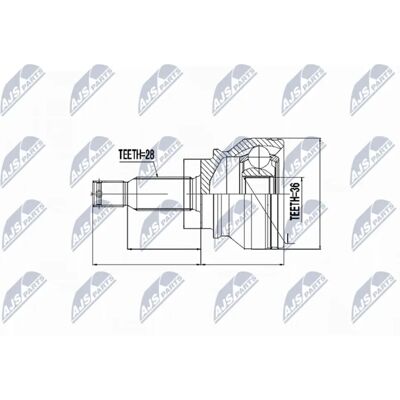 NTY NPZ-CH-003 Antriebswellengelenk - Dodge/Jeep NTY NPZ-CH-003 Antriebswellengelenk - Dodge/Jeep