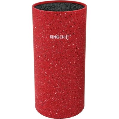 Kinghoff Messerschrank - Universal, Rot & Marmor - Messerblock Kinghoff Messerschrank - Universal, Rot & Marmor - Messerblock