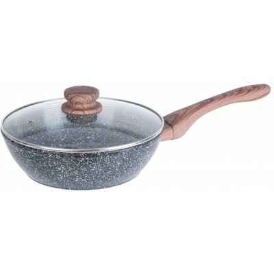 Τηγάνι WOK King Hoff 24cm Γρανίτης Ξύλο - Τηγάνι + Κατσαρόλα Τηγάνι WOK King Hoff 24cm Γρανίτης Ξύλο - Τηγάνι + Κατσαρόλα