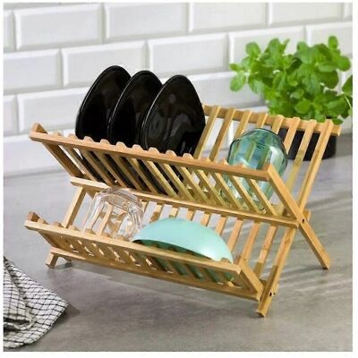 Kinghoff KH 1631 - Πτυσσόμενη βάση για πιάτα από μπαμπού - 40x33x24 cm Kinghoff KH 1631 - Πτυσσόμενη βάση για πιάτα από μπαμπού - 40x33x24 cm
