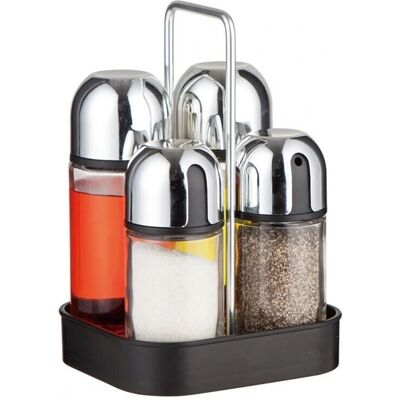 Σετ μπαχαρικών Kinghoff - 5 στοιχεία - Μαύρο Σετ μπαχαρικών Kinghoff - 5 στοιχεία - Μαύρο