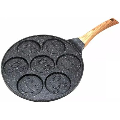 KING HOFF Nepřilnavá pánev na palačinky 26cm - Usměvavé tváře KING HOFF Nepřilnavá pánev na palačinky 26cm - Usměvavé tváře