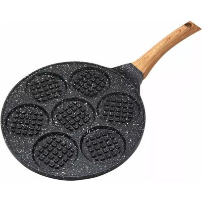 Kinghoff 26,5cm Marmorbeschichtete, geteilte Pfanne - Antihaft, 7 Abschnitte Kinghoff 26,5cm Marmorbeschichtete, geteilte Pfanne - Antihaft, 7 Abschnitte