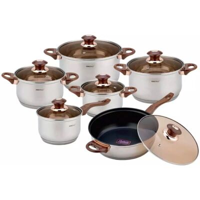 Kinghoff Rosegold Kookgerei Set - Geschikt voor alle warmtebronnen Kinghoff Rosegold Kookgerei Set - Geschikt voor alle warmtebronnen