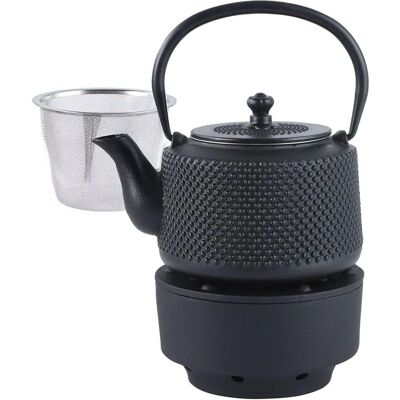 Kinghoff 0,8L Gusseisen Teekanne & Heizgerät - Für Induktion geeignet Kinghoff 0,8L Gusseisen Teekanne & Heizgerät - Für Induktion geeignet
