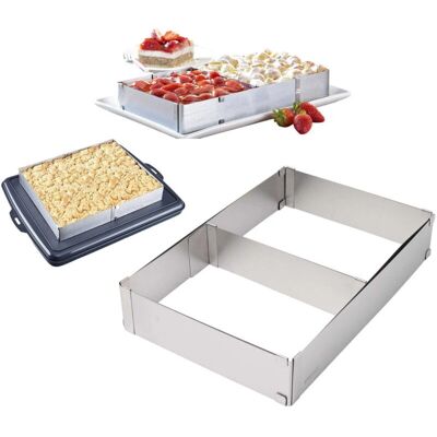 Kinghoff KH 1907 - 27.5-52.4 cm - 5 cm - Moule à pâtisserie rectangulaire - Publicité Kinghoff KH 1907 - 27.5-52.4 cm - 5 cm - Moule à pâtisserie rectangulaire - Publicité