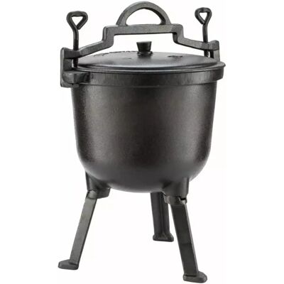 Kinghoff Marmite en Fonte 4L - Convient pour Grillades - Publicité Kinghoff Marmite en Fonte 4L - Convient pour Grillades - Publicité
