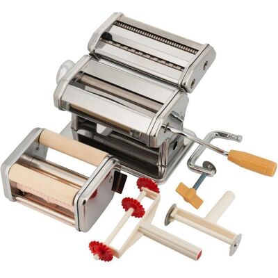 KING HOFF 3-in-1 Pastamaschine - Einstellbare Dicke & Schneidezubehör KING HOFF 3-in-1 Pastamaschine - Einstellbare Dicke & Schneidezubehör