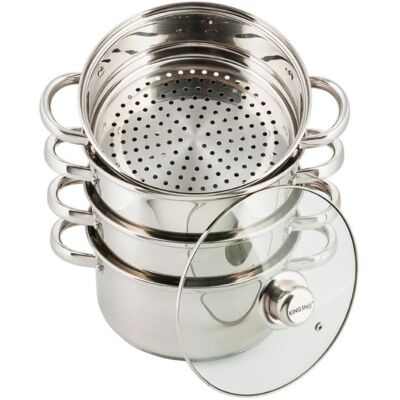Kinghoff Dampfset - 2,5L, 18cm, 5 Stück Kinghoff Dampfset - 2,5L, 18cm, 5 Stück
