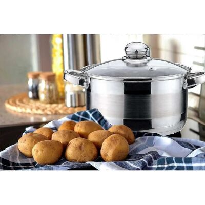 Kinghoff Edelstahl Kochset - 24cm, 6L - Töpfe & Pfannen Kinghoff Edelstahl Kochset - 24cm, 6L - Töpfe & Pfannen