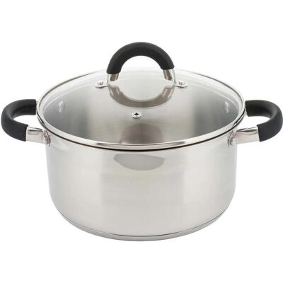 Kinghoff Modèle KH-4346 Ensemble de Cuisine en Acier Inoxydable 24cm - 6L - Publicité Kinghoff Modèle KH-4346 Ensemble de Cuisine en Acier Inoxydable 24cm - 6L - Publicité