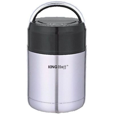 Kinghoff Doppelwandiger Essens-Thermos - 650ml - Silber Kinghoff Doppelwandiger Essens-Thermos - 650ml - Silber