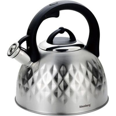 Klausberg Silber 3L Wasserkocher mit Pfeife Klausberg Silber 3L Wasserkocher mit Pfeife