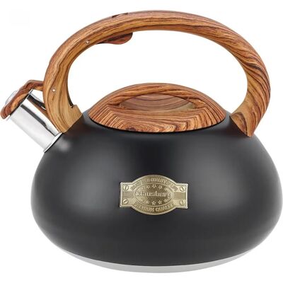 Klausberg 3L Wasserkocher - Edelstahl, Schwarz Satin Klausberg 3L Wasserkocher - Edelstahl, Schwarz Satin