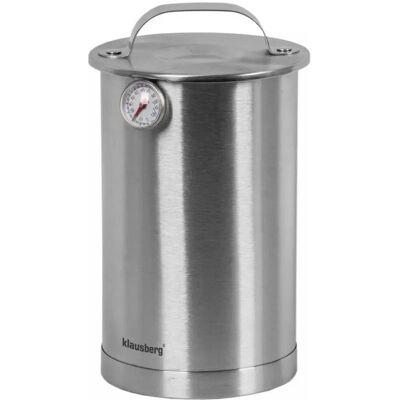 Klausberg Fleischräucherofen - 1,5L Edelstahl, Thermometer Klausberg Fleischräucherofen - 1,5L Edelstahl, Thermometer