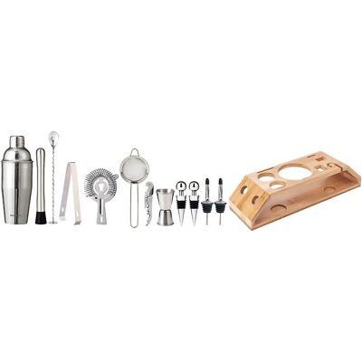 Set de bar Klausberg - Kit cocktail en acier inoxydable - 13 pièces - Publicité Set de bar Klausberg - Kit cocktail en acier inoxydable - 13 pièces - Publicité