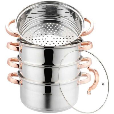 Klausberg - KB-7733 - 22 cm - Or rose - Casserole vapeur ensemble - Publicité Klausberg - KB-7733 - 22 cm - Or rose - Casserole vapeur ensemble - Publicité