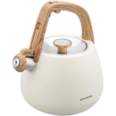 Klausberg 2,5 l Edelstahl-Kanne - Pfeifen, Induktion Klausberg 2,5 l Edelstahl-Kanne - Pfeifen, Induktion