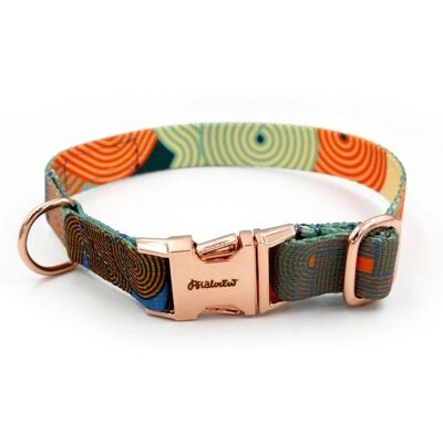 Psiakrew Geo Snake - 2 cm - różowe złoto - Obroża Psiakrew Geo Snake - 2 cm - różowe złoto - Obroża