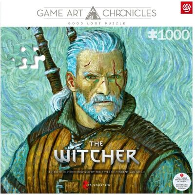Good Loot The Witcher Geralt & Vincent van Gogh 1000-bitars pussel Good Loot The Witcher Geralt & Vincent van Gogh 1000-bitars pussel