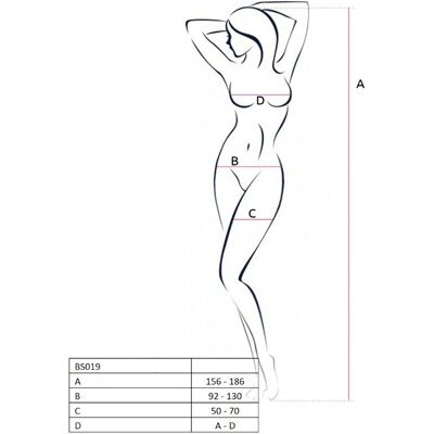 Body Passion BS019 με ανοιχτό περίνεο - Μία διάσταση Body Passion BS019 με ανοιχτό περίνεο - Μία διάσταση