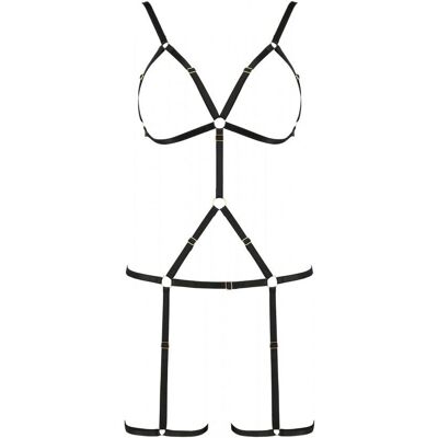 Collection Passion Harnais Indica Noir Devil - Lingerie Sexy - XXL/XXXL Collection Passion Harnais Indica Noir Devil - Lingerie Sexy - XXL/XXXL