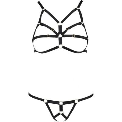Ensemble de Lingerie Noire Lena Devil Passion - Deux Pièces Ensemble de Lingerie Noire Lena Devil Passion - Deux Pièces
