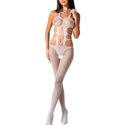 Passion Bodystocking Bianco - Tutina a Rete Aperta Passion Bodystocking Bianco - Tutina a Rete Aperta