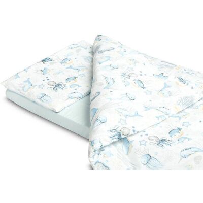 SENSILLO SeaAnimals-3P Hellblau 120x60 Bettwäsche SENSILLO SeaAnimals-3P Hellblau 120x60 Bettwäsche
