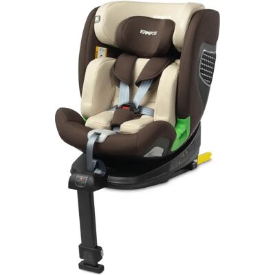 Caretero KAMPTOS - Fotelik samochodowy dla dzieci - Beżowo-brązowy - Obracany o 360° - i-Size Caretero KAMPTOS - Fotelik samochodowy dla dzieci - Beżowo-brązowy - Obracany o 360° - i-Size