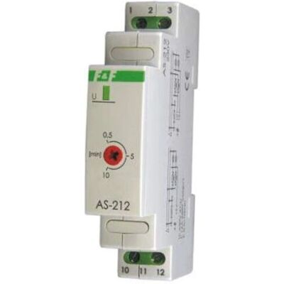 Minutnik na schody F&F - 230V 16A na szynę DIN - AS-212 Minutnik na schody F&F - 230V 16A na szynę DIN - AS-212