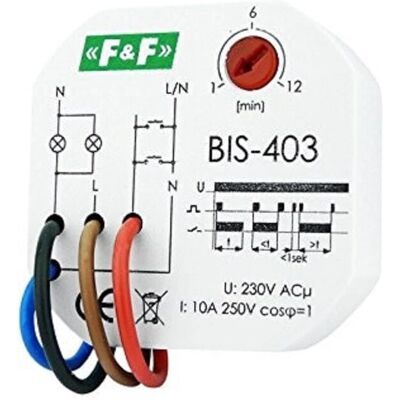 F+F BIS-403 Bistabil-Relais mit Timer - Lichtsteuerung F+F BIS-403 Bistabil-Relais mit Timer - Lichtsteuerung