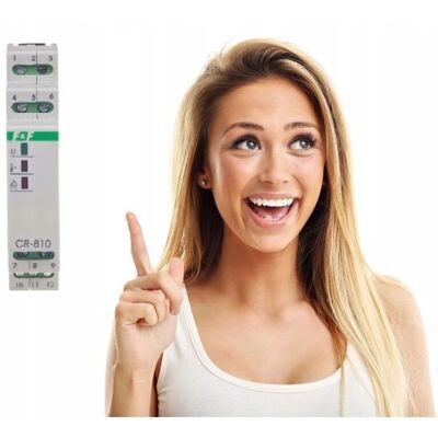 Relé de temperatura F&F Filipowski - CR-810DUO - Montaje DIN - 16A - 230V Relé de temperatura F&F Filipowski - CR-810DUO - Montaje DIN - 16A - 230V