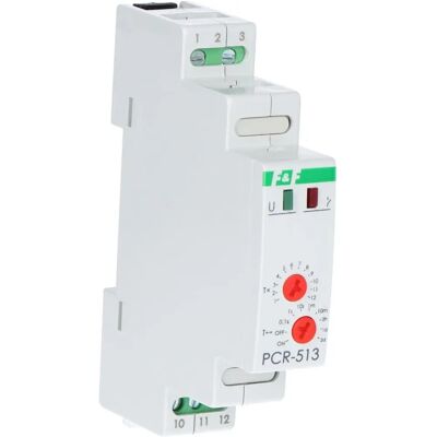 F&F PCR-513-24V Reversing Timer Relay - 24V AC/DC, 8A, DIN Mount F&F PCR-513-24V Reversing Timer Relay - 24V AC/DC, 8A, DIN Mount