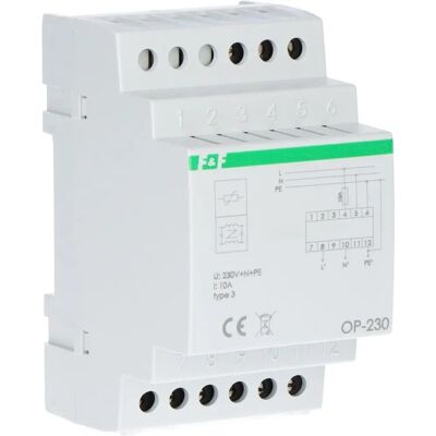 F+F OP-230 Túlfeszültség-védő - 2 pólus, 1kV, DIN sínre F+F OP-230 Túlfeszültség-védő - 2 pólus, 1kV, DIN sínre