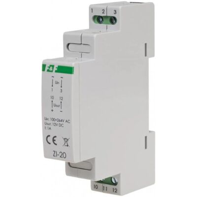 F&F ZI-20 Zasilacz - 12V DC 12W 1A - Zasilacz F&F ZI-20 Zasilacz - 12V DC 12W 1A - Zasilacz
