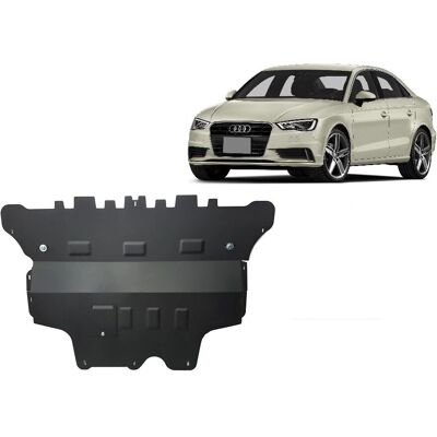 Escudo inferior metálico para Audi A3 (8V) - Protección de motor y transmisión Escudo inferior metálico para Audi A3 (8V) - Protección de motor y transmisión