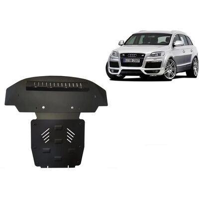 Protecție metalică pentru motor pentru Audi Q7 - Protejează motorul și bara față Protecție metalică pentru motor pentru Audi Q7 - Protejează motorul și bara față