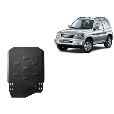 Mitsubishi Pajero Pinin - Versnellingsbakbescherming - Staal 3mm Mitsubishi Pajero Pinin - Versnellingsbakbescherming - Staal 3mm