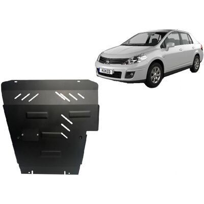 Nissan Tiida Metallic Engine Guard - Protects engine, radiator, gearbox Nissan Tiida Metallic Engine Guard - Protects engine, radiator, gearbox