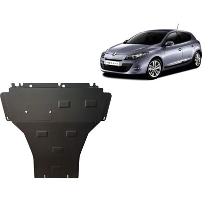 Renault Renault Megane 3 Metallic Motorbeschermingsplaat Renault Renault Megane 3 Metallic Motorbeschermingsplaat