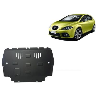 Seat Leon 2010-2012 Metallisches Motor- und Getriebeschild Seat Leon 2010-2012 Metallisches Motor- und Getriebeschild