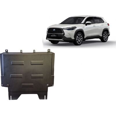 Piastra protettiva in acciaio metallizzato per Toyota Corolla Cross - Car Skid Plate Piastra protettiva in acciaio metallizzato per Toyota Corolla Cross - Car Skid Plate