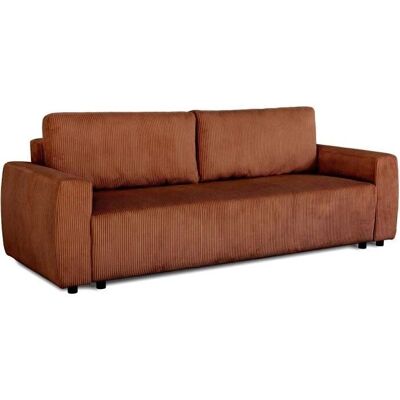 PHARELL - Canapé Convertible - Terracotta Velour - Storage - Sofa bed - Publicité PHARELL - Canapé Convertible - Terracotta Velour - Storage - Sofa bed - Publicité