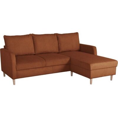 CHIPY - CHIPY - Velours Terracotta - Pieds en bois - Sofa - Publicité CHIPY - CHIPY - Velours Terracotta - Pieds en bois - Sofa - Publicité