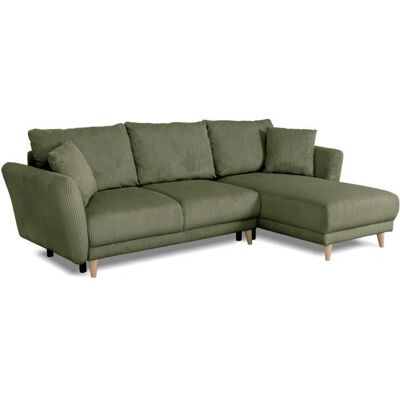 CLAUDIUS - CLAUDIUS - Khaki Velours Lincoln - Canapé d'angle - Publicité CLAUDIUS - CLAUDIUS - Khaki Velours Lincoln - Canapé d'angle - Publicité