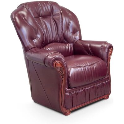 Venta-unique Daphne Büffelleder Sessel - Rustikaler Stil Venta-unique Daphne Büffelleder Sessel - Rustikaler Stil