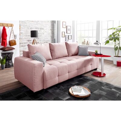 Collection AB Bella Schlafsofa - Modern, Rosa, mit Stauraum, 241cm Collection AB Bella Schlafsofa - Modern, Rosa, mit Stauraum, 241cm
